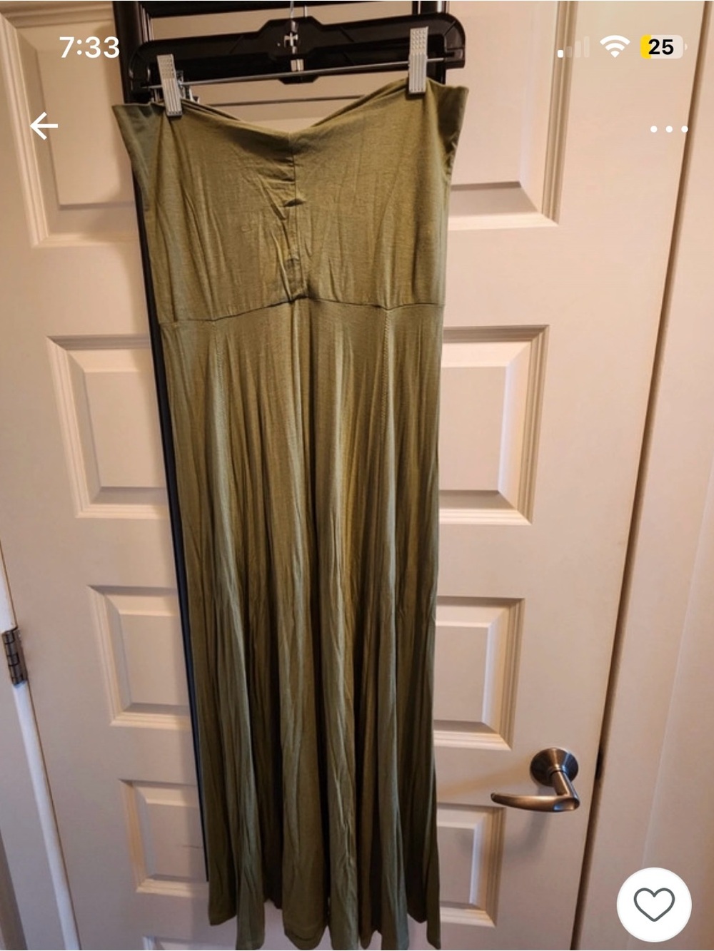 NWT GAP Women's Medium Olive Green Halter Neck Maxi Dress Strapless Convertible